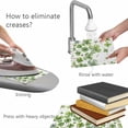 thumbnail image 4 of Placemats Set of 8, St. Patrick's Day Woven Placemat, Linen Place Mats for Kitchen/Dining Tables, Spring Sage Green Four Leaf Grass Washable Table Mats for Party, 4 of 8