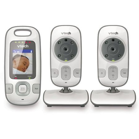 VTech VM312-2 Expandable Digital Video Baby Monitor with 2 Cameras and Automatic Night Vision,