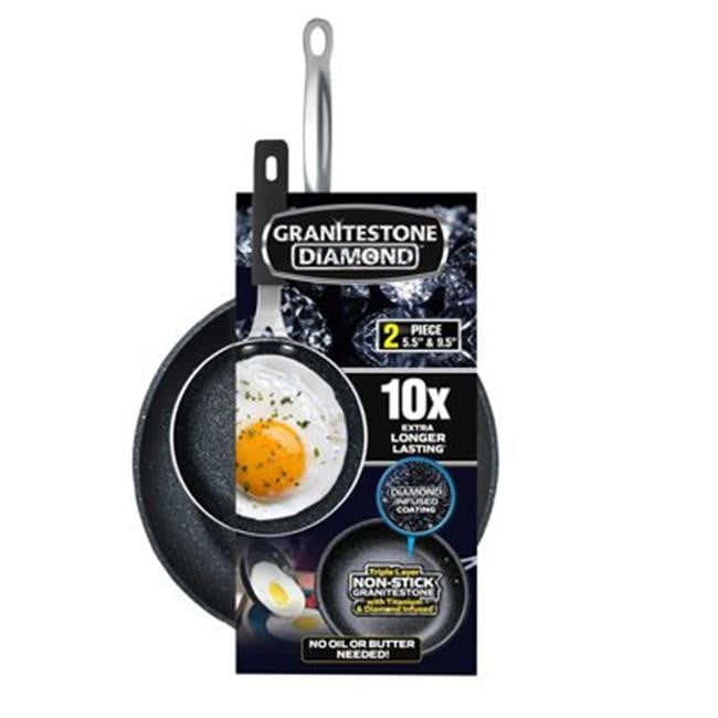 Granitestone Nonstick 2 Piece Set, 9.5 inch frying pan & 5.5 inch mini