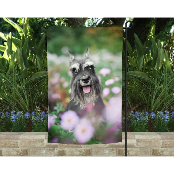 Schnauzer Garden Flag