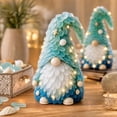 thumbnail image 4 of 3D Sea Glass Art Kit with LED, Coastal Gnome Craft Set, Sea Glass‑Style Pieces & Wooden Base, Lighted Beach‑Themed Holiday Decor Handmade Craft Gift, 4 of 6