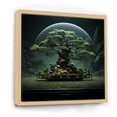 thumbnail image 2 of Designart "Embracing Surreal Bonsai" Tree Bonsai Floater Framed Wall Art Living Room, 2 of 5