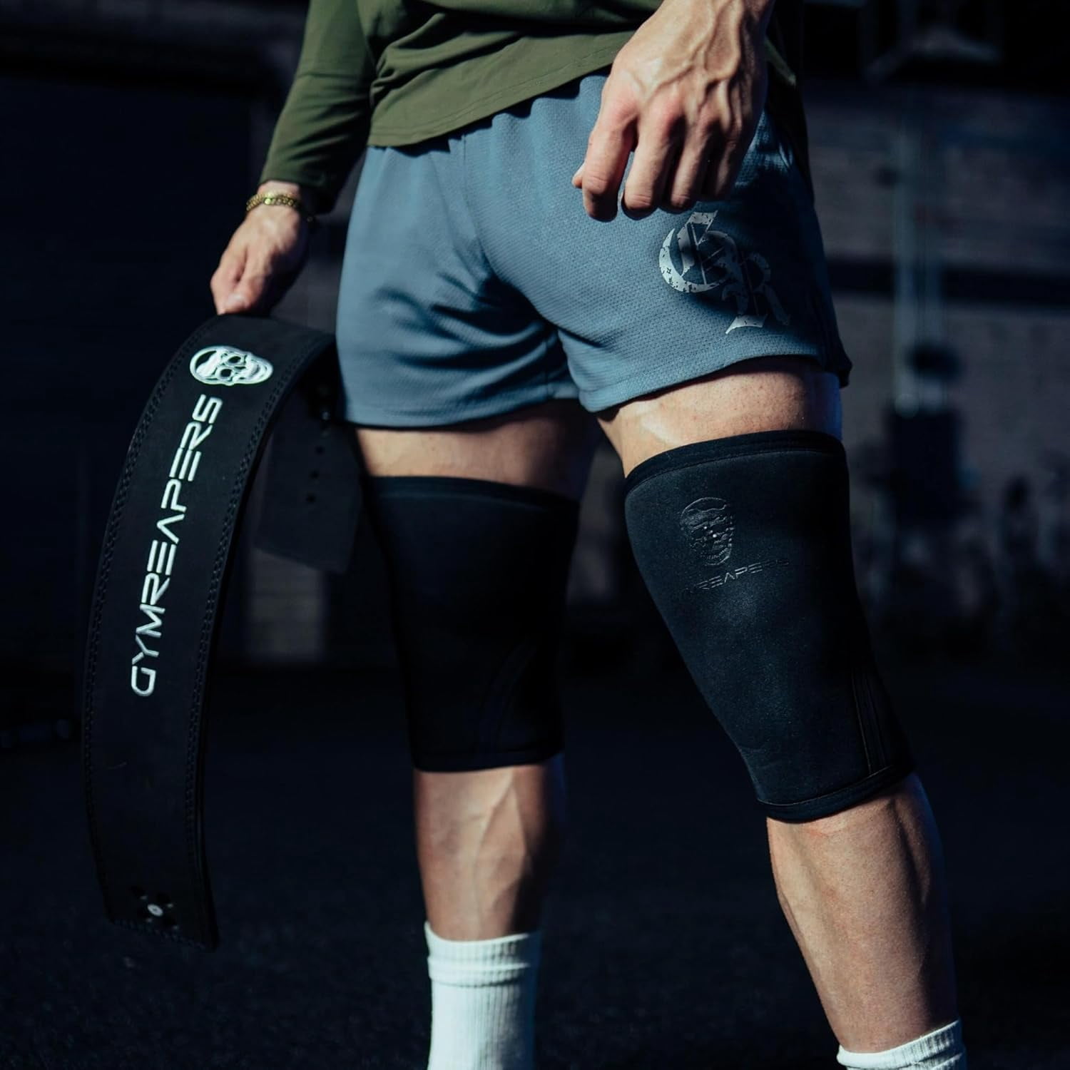 Gymreapers Knee Sleeves (1 Pair) Free Gym Bag - Knee Sleeve & Compression Brace for Squats, Fitness, Weightlifting, and Powerlifting 7MM Sleeve Pair - For Men & Women - 1 Year Warranty
