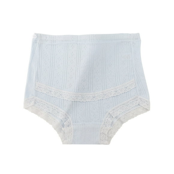 ylioge Maternity Underwear for Women Plus Size L-5X High Waisted Support Cotton-Panties Ladies Solid Comfort Lace Splice Pregnancy Briefs Sales