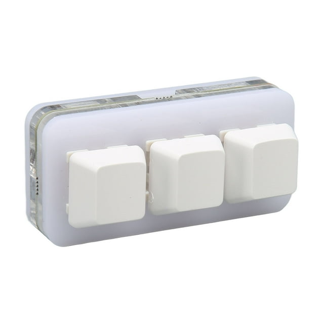 Clavier de Jeu à 3 Touches, Mini Clavier Mécanique USB‐C Hotswap avec Macros Programmables Rétroéclairées RVB, pour OS X Linux Pi Téléphone Tablette