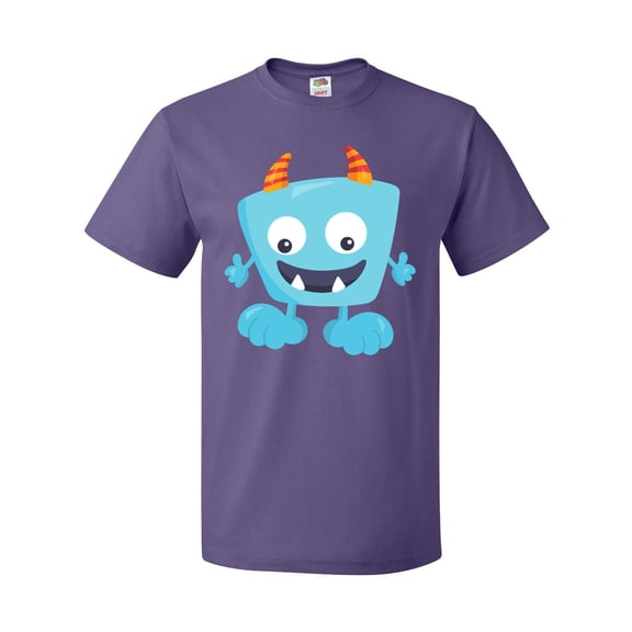 Inktastic Cute Monster, Little Monster, Blue Monster, Horns T-Shirt