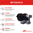 thumbnail image 3 of Ingersoll Rand W7152-K12 Impact Wrench 1/2" Drive IQV20 High Torque, 3 of 10
