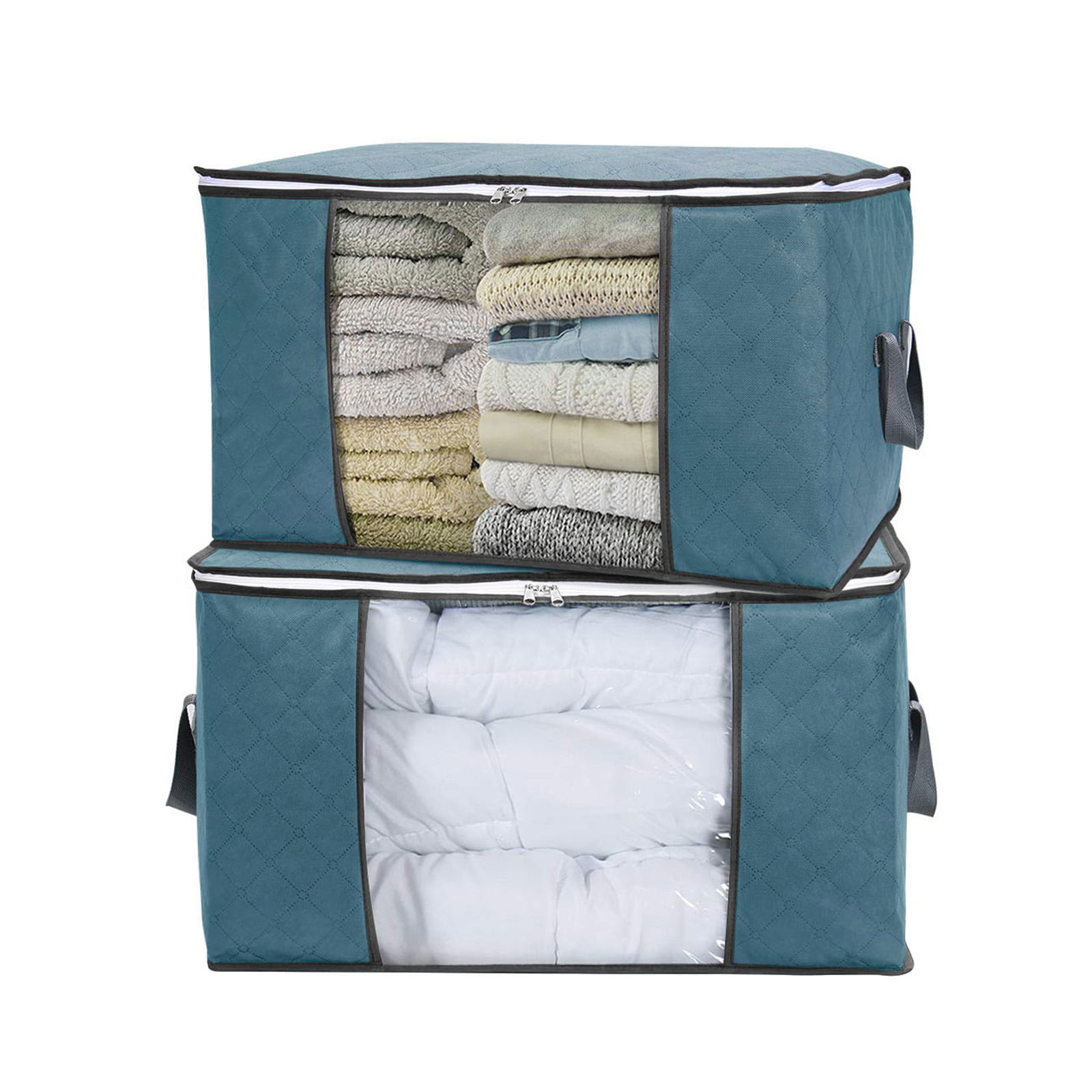 Storage Bags Dustproof Clothes Quilt Blanket Storage Sort Organizer 4 Packs