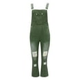 thumbnail image 5 of Babysbule Womens Overall Pants Women's Washed Bib Jeans Overalls Casual Ripped Jumpsuits Rompers, 5 of 6