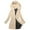 Beige, variant on JURANMO Womens Solid Color Slim Down Jacket Fleece Lined Warm Hood Winter Coat with Pockets Lightning Deals Navy M