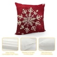 thumbnail image 4 of PHYHOO Merry Christmas Hello Winter Buffalo Plaid Red Throw Pillow Cover, Winter Holiday Cushion Case Decoration for Sofa Couch, 4 of 5
