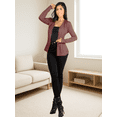 thumbnail image 2 of Pack De 2 Suéteres Largos Abiertos para Mujer Unitalla, Sweater Ligero de Mujer con Detalle, 2 of 5