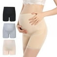 thumbnail image 1 of 4PCS Women's Seamless Maternity Shapewear for Dresses Pregnancy Shorts Panties High Waist Mid-Thigh Underwear, 1 of 10