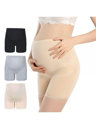 QRIC Baby Bump Full-Panel Maternity Shapewear, High Waisted Mid-Thigh  Pregnancy Underwear Prevent Chaffing Soft Adominal Support 