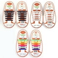 thumbnail image 3 of 3Pairs Coolnice Lazy No Tie Elastic Silicone Flat Shoelaces for Kids Children, 3 of 12