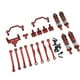thumbnail image 5 of Kits de actualización de metal para coches RC a escala 1:16, repuestos profesionales, barras de acoplamiento delanteras y traseras Rojo, 5 of 9