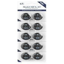 EBL Rfa-67 6V Power Battery for Pet Collar PIF-300 RF300 Pul-250, 10 Pack