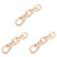 thumbnail image 4 of Hemoton 3pcs Hand Carved Wood Chain Decor Modern Farmhouse Decor Chain Link Ornament for Table, 4 of 8