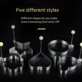 thumbnail image 5 of Fried egg molds, Pancake mold Maker with Handle for Kids, Mold Non Stick for Griddle Pan 5pcs, 5 of 5