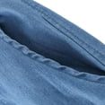 thumbnail image 5 of Mwjwdo Big Kids Girls Premium Tencel Denim Pants, Soft Lyocell Wide Leg Flare Jeans, Lightweight Casual Long Pants for Summer Dark Blue 11 Years, 5 of 8