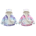 thumbnail image 7 of Hotiary 2- 10Y Toddler Little Girls Winter Warm Thickened Fleece Lined Hooded Coat Cartoon Printed Long Sleeve Zipper Jackets Coats Outerwear, 7 of 7