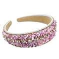 thumbnail image 3 of Fashionable Wide Band Turquoise Rhinestone Hair Headband For Elegant Boho Daily Wear, 3 of 3