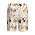 thumbnail image 2 of Lsque Cartoon Chickens Mens Sleep Pajama Shorts,Short Pajama Pants, Cotton Ultra-Soft Knit-Small, 2 of 9