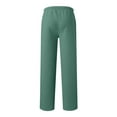 thumbnail image 3 of ADSSDQ Mens Sweatpants Baggy Running Sports Pants Loose Casual Trousers Elastic Waist Straight Leg Jogger Sweatpants with Pockets Mint Green M, 3 of 4