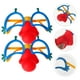 thumbnail image 2 of ColoMX 2pcs Lentes divertidos para fiestas Gafas creativas de payaso Nariz roja Diseño de marco azul Gafas Accesorio para disfraces Novedad Accesorios para fotos Gafas Favores de fiesta, 2 of 7