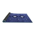thumbnail image 2 of Ahgly Company Indoor Round Abstract Blue Contemporary Area Rugs, 7' Round, 2 of 4