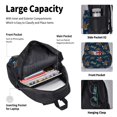 thumbnail image 4 of Fotbe Sea Turtles Swimming Set Escolar 3 en 1 para Niños - Mochila Duradera con Lonchera Aislante y Estuche para Lápices - Mochila Escolar para Niños y Niñas, 4 of 7