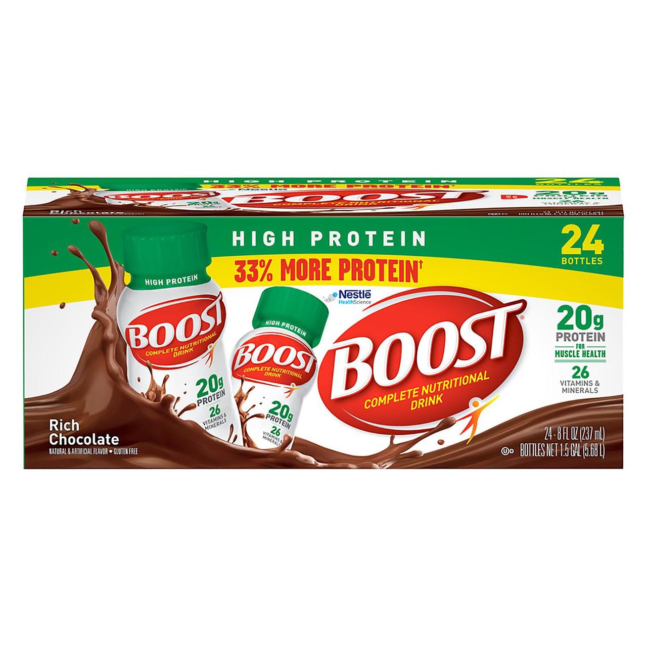 BOOST High Protein Drink, Chocolate (24 pk.)