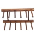 thumbnail image 4 of Plate Rack Foldable Bamboo Dish Drying Rack, Compact Wooden Kitchen Storage Drainer with Composite Wood for Plates Trays Cutting Boards, 4 of 7