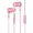 Pink, variant on Wired In Ear Headphones with Microphone 3.5mm Jack Stereo Earbuds for Smartphones Tablets Laptops 47.2 in