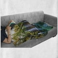 thumbnail image 6 of Croatia Soft Flannel Fleece Throw Blanket, Nature Photo with Many Small Waterfalls in Forest Outdoor Scene Print, Cozy Plush for Indoor and Outdoor Use, 50" x 70", Multicolor, by Ambesonne, 6 of 6