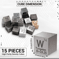 thumbnail image 3 of ckepdyeh 15Piece Metal Elements Cubes -Density Cube Set for 1 Periodic Table of Elements Collection - Pure Tungsten Cube (10 mm), 3 of 6