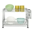 thumbnail image 3 of happimess DSH1002A Brooklyn 24" Adjustable Dish Rack, Chrome, 3 of 7