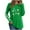 Z02 Green, variant on Women's St Patrick's Day T-Shirt Green Long Sleeve Crewneck Shamrock Tees Tops