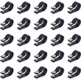 thumbnail image 1 of shiyou-60 Pack Black 5/8 Inch Nylon Plastic R-Type Cable Clips Clamp Kit, Nylon Screw Mounting Cord Fastener Clips with 60 Pack Screws for Wire Management, 1 of 4