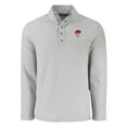 thumbnail image 2 of Men's Cutter & Buck Gray Buffalo Bills Hunts Point Eco Textured Fleece Recycled Half-Snap Sweatshirt, 2 of 3