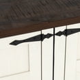 thumbnail image 6 of Blotout 65" Kitchen Modern Sideboard Buffet Cabinet Engineered Wood White Brown, 6 of 10