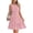 Pink, variant on Women’s Summer Dresses Sleeveless V Neck Casual Mini Dress Swing Boho A Line Beach Vacation Sundress Pockets