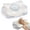 Light Gray, variant on EDX Ergonomic Contoured Memory Foam Pillow, Cervical Support Pillow with Dual Height Design & Arm Grooves, Breathable Removable Cover, Suitable for Side, Back & Stomach Sleepers, Queen Size