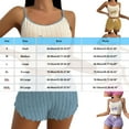 thumbnail image 2 of Women Pajama Set Cute Print Cami Shorts Sleepwear 2 Piece Loungewear Soft Cotton Summer Nightwear Girly Pjs, 2 of 3