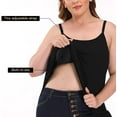 thumbnail image 6 of COMFREE Plus Size Camisole for Women with Build in Bra Adjustable Spaghetti Straps Yoga Top Flowy Tank Top Casual Cami (S-4XL), 6 of 6