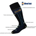 thumbnail image 1 of Different Touch Unisex Skiing Hiking Camping High Performance Thermolite Wool Ski Socks, 1 of 3