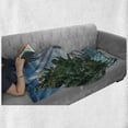 thumbnail image 6 of Detroit Soft Flannel Fleece Blanket, Detroit Sightseeing on a Summer Afternoon Modern Architecture River and Boat, Cozy Plush for Indoor and Outdoor Use, 50" x 70", Green Blue Aqua, by Ambesonne, 6 of 6