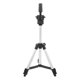 thumbnail image 5 of Tripod Wig Head Form Holder Stand Mount Aluminum Alloy Fake Head Form Tripod Silver, 5 of 5