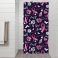 thumbnail image 2 of Pink Breast Cancer and Pioneer Flower Shower Curtain 36"x72" ,Bathroom Decorative Shower Curtains Set with 12 Hooks,Modern Waterproof Washable Shower Curtain, 2 of 6
