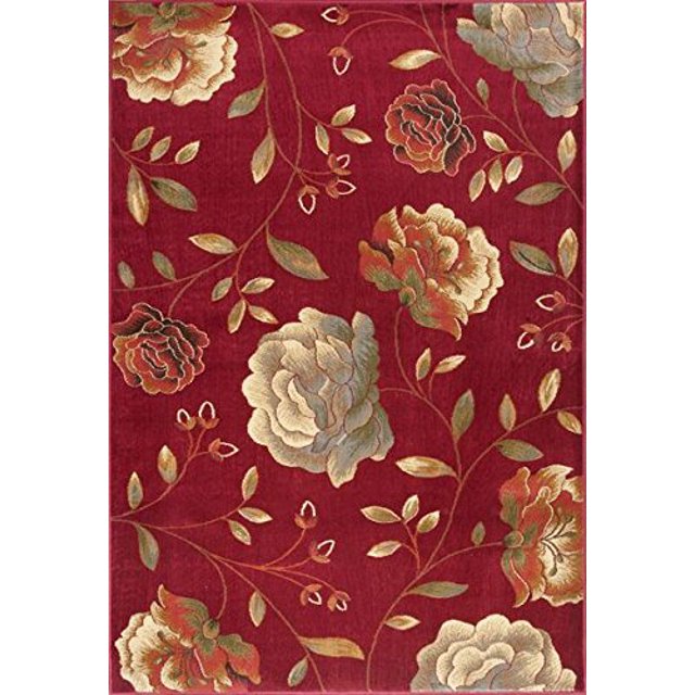 Lifestyles 5458 Capri rojo, tamaño 23 "x 35" KAS Oriental Rugs, Inc. LIF545823X35